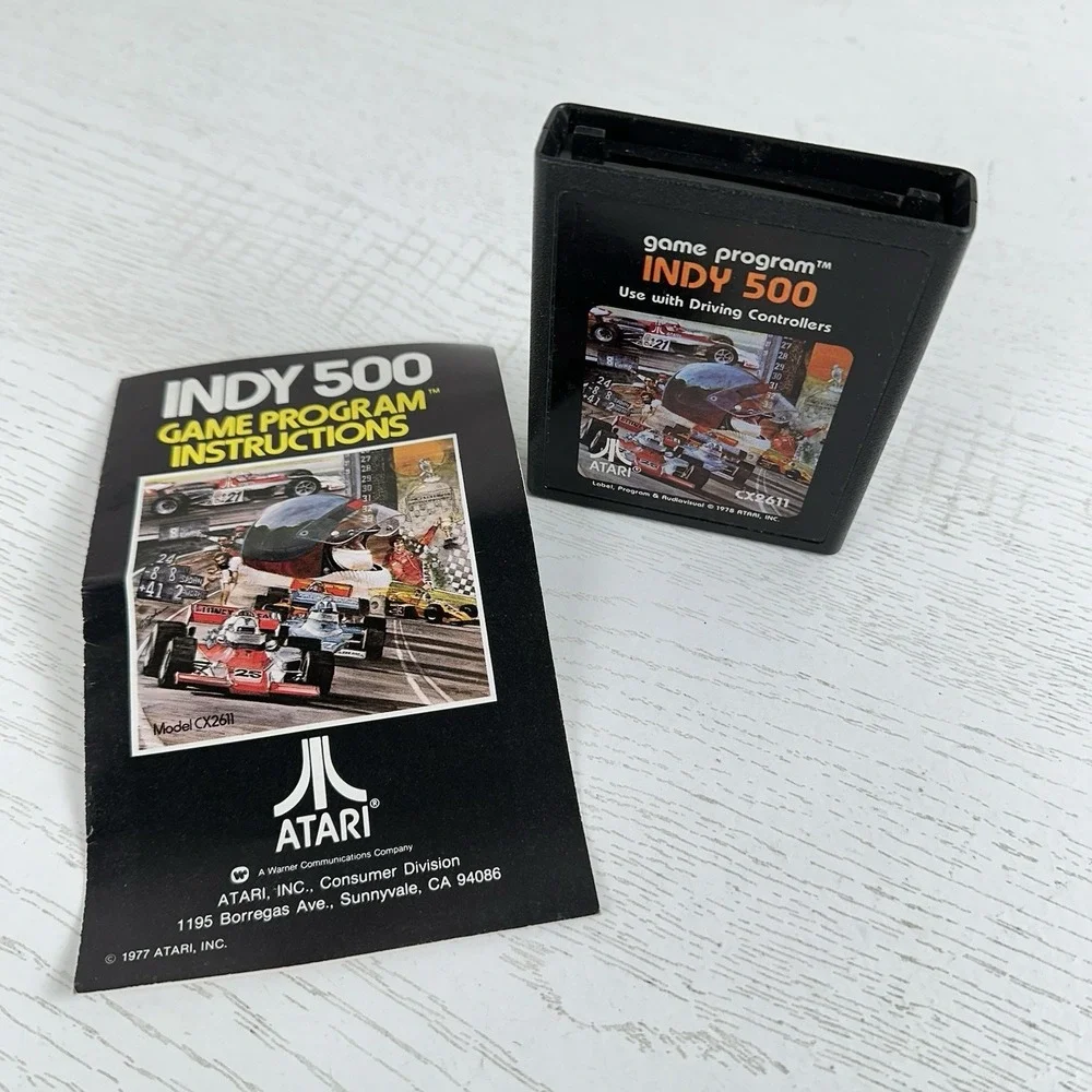 Atari 2600 Indy 500 Video Game Program Instructions Booklet Manual CX2611